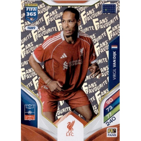 Virgil Van Dijk Fan Favourite Liverpool FAN9