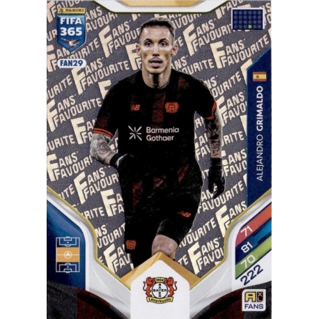 Alejandro Grimaldo Fan Favourite Bayer Leverkusen FAN29