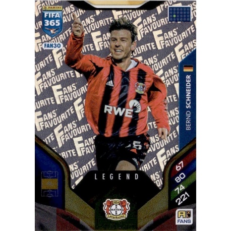 Bernd Schnejder Fan Favourite Legend Bayer Leverkusen FAN30