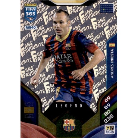 Andrés Iniesta Fan Favourite Legend Barcelona FAN40