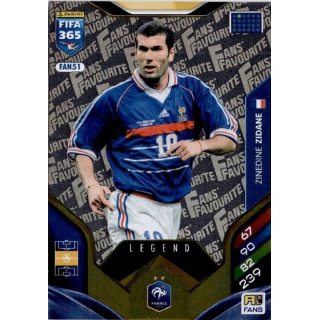 Zinedine Zidane Fan Favourite Legend France FAN51