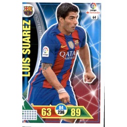 Luis Suárez Barcelona 64 Adrenalyn XL La Liga 2016-17