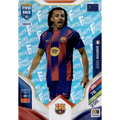 Jules Koundé Fan Favourite Blue Barcelona FAN20