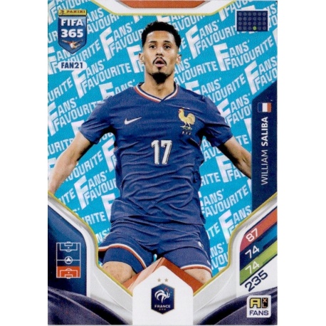 William saliba Fan Favourite Blue France FAN21