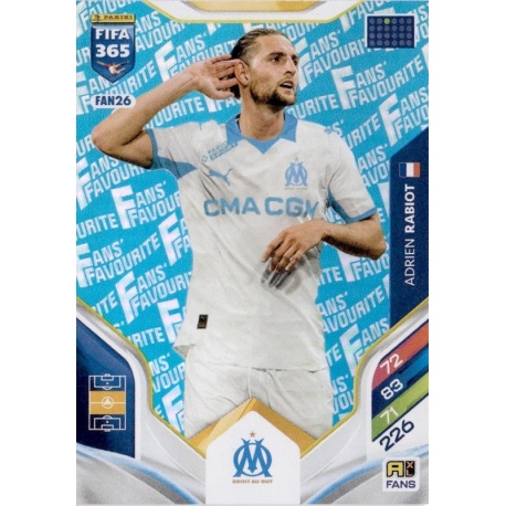 Adrien Rabiot Fan Favourite Blue Olympique Marsella FAN26