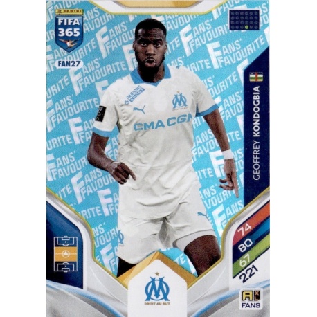 Geoffrey Kondogbia Fan Favourite Blue Plympique de Marsella FAN27