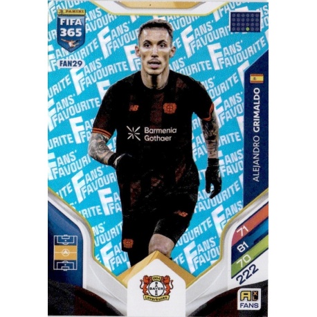 Alejandro Grimaldo Fan Favourite Blue Bayer Leverkusen FAN29