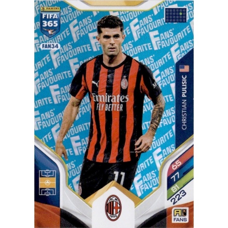 Christian Pulisic Fan Favourite Blue AC Milan FAN34