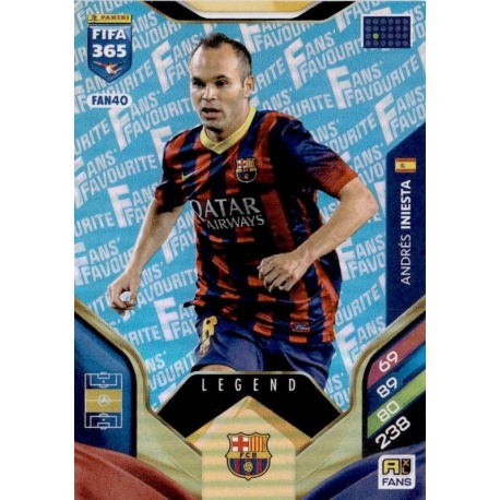 Andrés Iniesta Fan Favourite Blue Barcelona FAN40