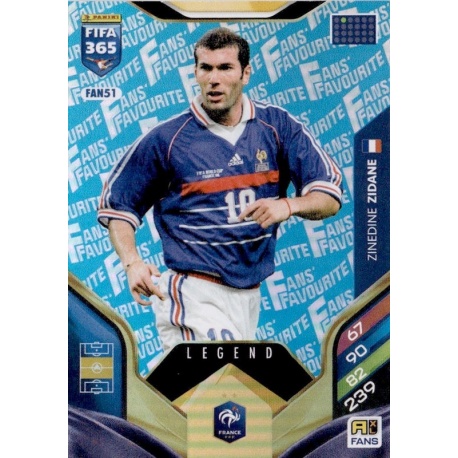 Zinedine Zidane Fan Favourite Blue France FAN51
