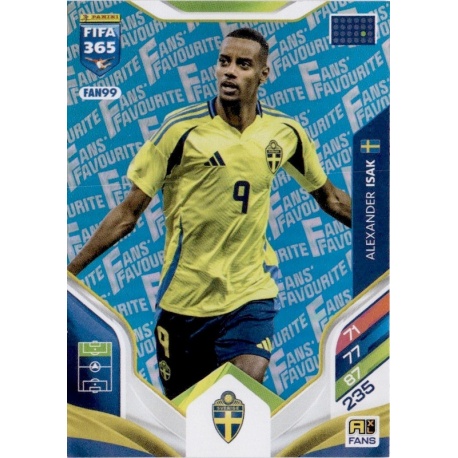 Aleksander Isak Fan Favourite Blue Suecia FAN99