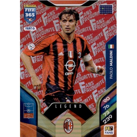 Paolo Maldini Fan Favourite Red AC Milan FAN16