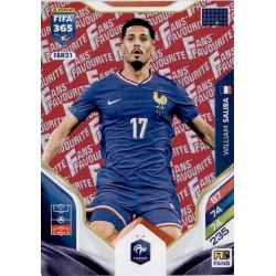 William saliba Fan Favourite Red France FAN21
