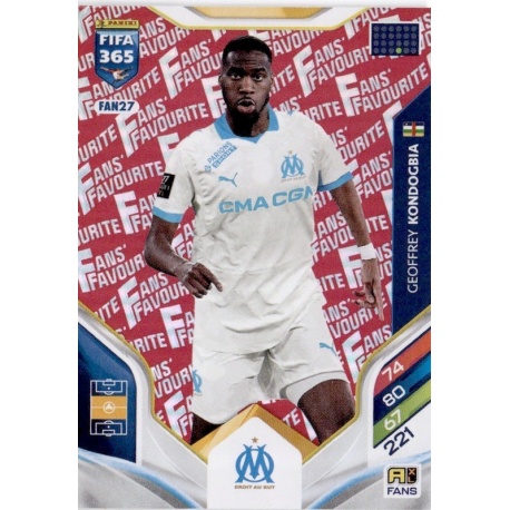 Geoffrey Kondogbia Fan Favourite Red Plympique de Marsella FAN27