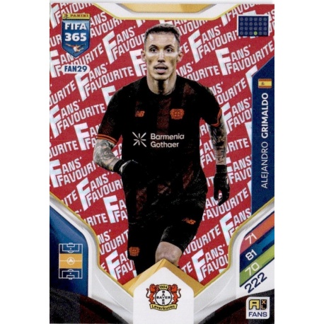 Alejandro Grimaldo Fan Favourite Red Bayer Leverkusen FAN29