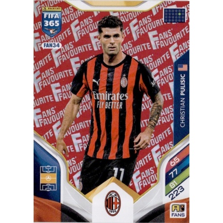 Christian Pulisic Fan Favourite Red AC Milan FAN34