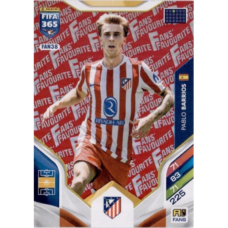 Pablo Barrios Fan Favourite Red Atlético Madrid FAN38