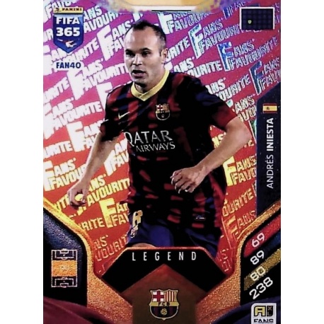 Andrés Iniesta Fan Favourite Red Barcelona FAN40
