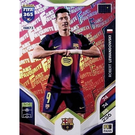 Robert Lewandowski Fan Favourite Red Barcelona FAN73