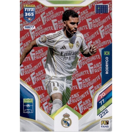 Rodrygo Fan Favourite Red Real Madrid FAN77