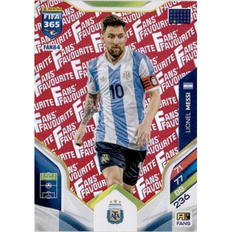 Lionel Messi Fan Favourite Red Argentina FAN84
