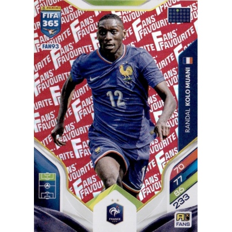 Randal KOlo Muani Fan Favourite Red France FAN93
