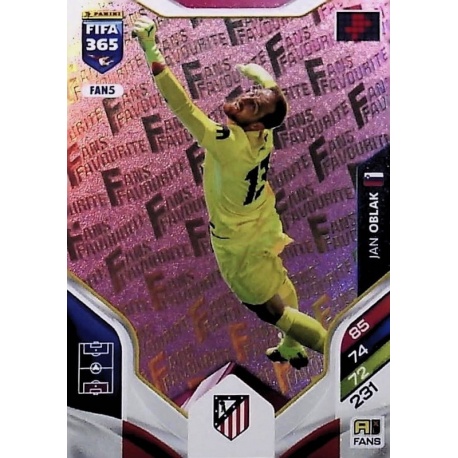 Jan Oblak Fan Favourite Pink Atlético Madrid FAN5