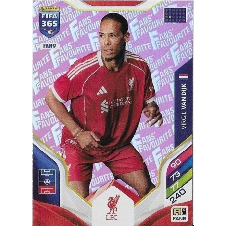 Virgil Van Dijk Fan Favourite Pink Liverpool FAN9