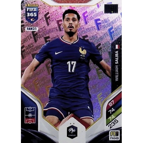William saliba Fan Favourite Pink France FAN21