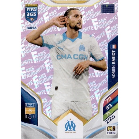 Adrien Rabiot Fan Favourite Pink Olympique Marsella FAN26
