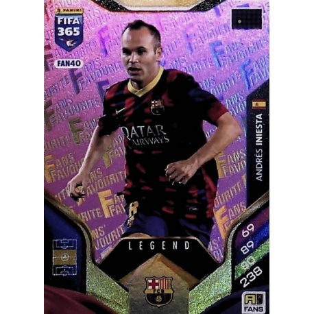 Andrés Iniesta Fan Favourite Pink Barcelona FAN40