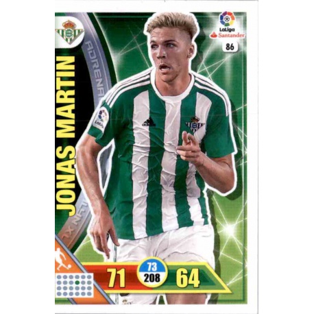 Jonas Martin Betis 86 Adrenalyn XL La Liga 2016-17