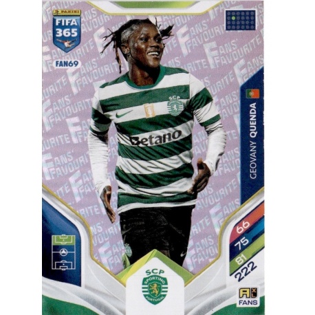 Geovany Quenda Fan Favourite Pink Sporting Club FAN69