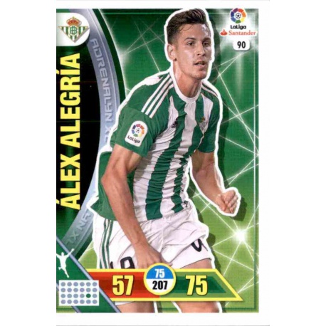 Álex Alegría Betis 90 Adrenalyn XL La Liga 2016-17