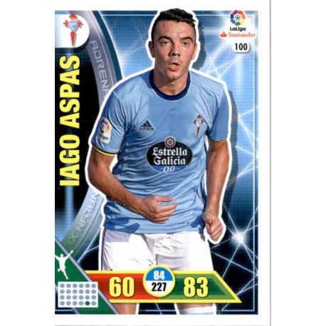 Iago Aspas Celta 100 Adrenalyn XL La Liga 2016-17