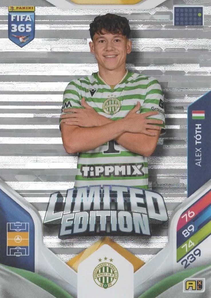Shop now Alex Tóth Limited Edition Ferencvárosi TC Adrenalyn XL