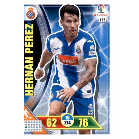 Hernán Pérez Espanyol 152 Adrenalyn XL La Liga 2016-17