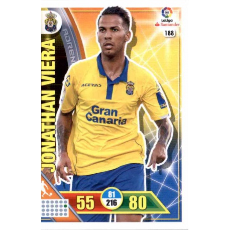 Jonathan Viera Las Palmas 188 Adrenalyn XL La Liga 2016-17