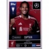Comprar Cards Virgil van Dijk Liverpool Captain Cromos de fútbol Topps Champions 2025-26