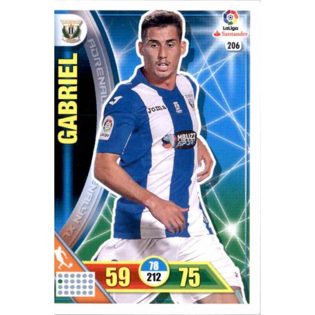 Gabriel Leganés 206 Adrenalyn XL La Liga 2016-17