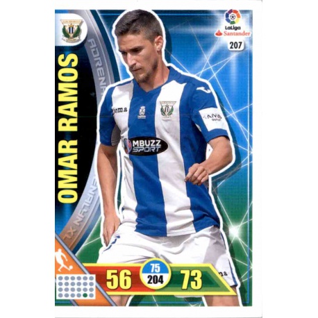 Omar Ramos Leganés 207 Adrenalyn XL La Liga 2016-17