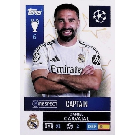 Daniel Carvajal Captain Real Madrid 383