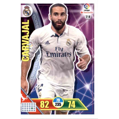 Carvajal Real Madrid 218 Adrenalyn XL La Liga 2016-17