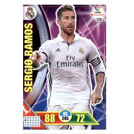 Sergio Ramos Real Madrid 220 Adrenalyn XL La Liga 2016-17