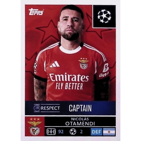 Nicolas Otamendi Captain SL Benfica 553