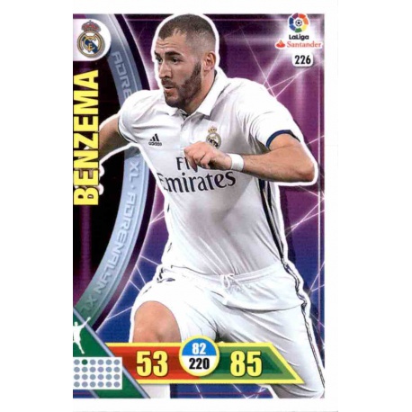Benzema Real Madrid 226 Adrenalyn XL La Liga 2016-17