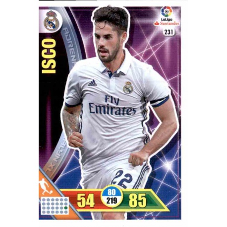 Isco Real Madrid 231 Adrenalyn XL La Liga 2016-17