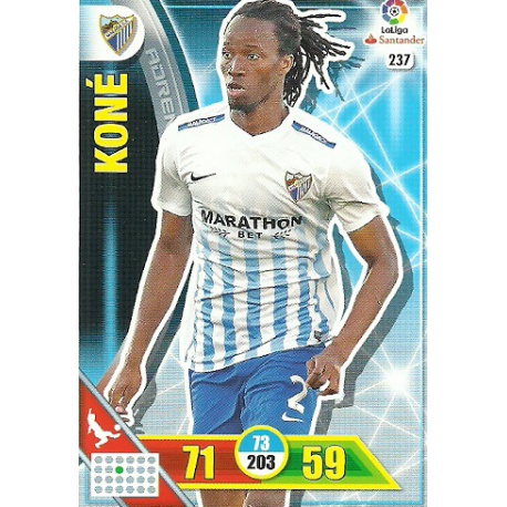 Koné Málaga 237 Adrenalyn XL La Liga 2016-17