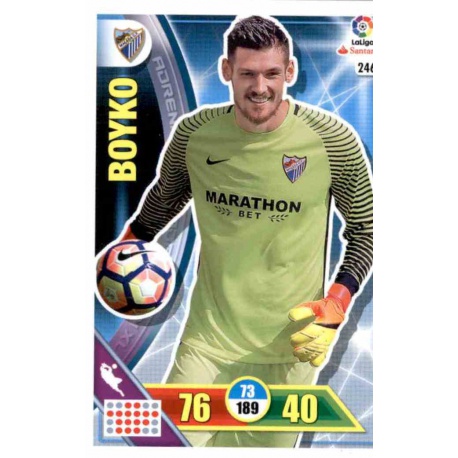 Boyko Málaga 246 Adrenalyn XL La Liga 2016-17