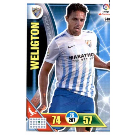 Weligton Málaga 248 Adrenalyn XL La Liga 2016-17